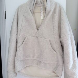 LULULEMON Cozy Sherpa Half-Zip Pullover Jacket and matching jogger SET